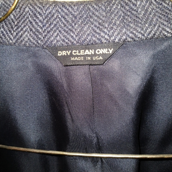 Wool dark gray blazer / suit coat - Picture 8 of 11